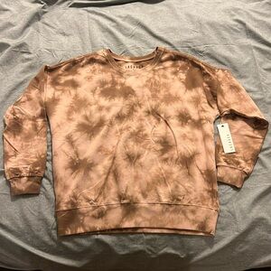 Anthropologie LACAUSA Tie Dye Crewneck Sweatshirt